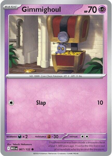 Gimmighoul (067/132) [Mega Evolution: Base Set] Pokemon Single Pokémon  | Multizone: Comics And Games