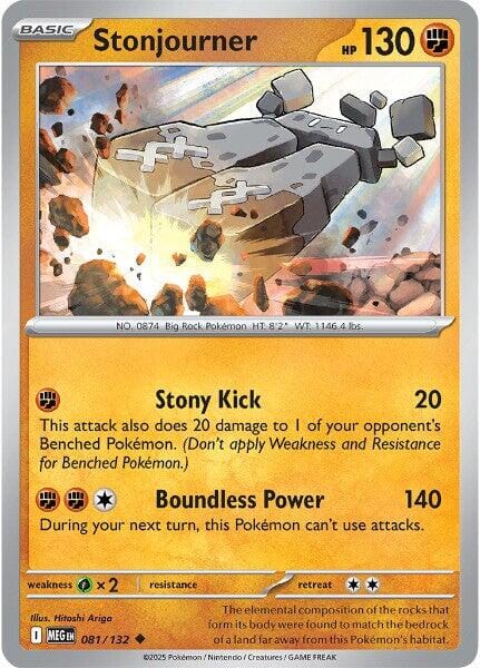 Stonjourner (081/132) [Mega Evolution: Base Set] Pokemon Single Pokémon  | Multizone: Comics And Games