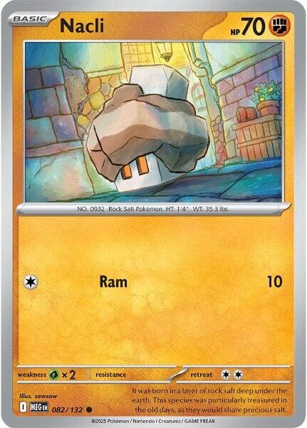 Nacli (082/132) [Mega Evolution: Base Set] Pokemon Single Pokémon  | Multizone: Comics And Games