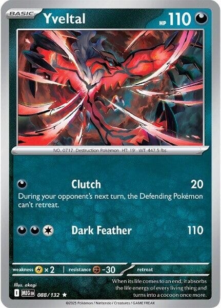 Yveltal (088/132) [Mega Evolution: Base Set] Pokemon Single Pokémon  | Multizone: Comics And Games