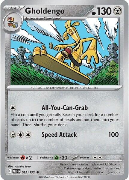 Gholdengo (099/132) [Mega Evolution: Base Set] Pokemon Single Pokémon  | Multizone: Comics And Games