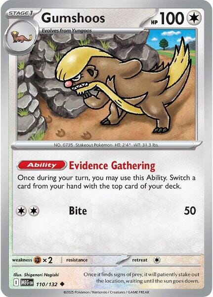 Gumshoos (110/132) [Mega Evolution: Base Set] Pokemon Single Pokémon  | Multizone: Comics And Games