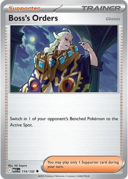 Boss's Orders (114/132) [Ghetsis] [Mega Evolution: Base Set] Pokemon Single Pokémon  | Multizone: Comics And Games