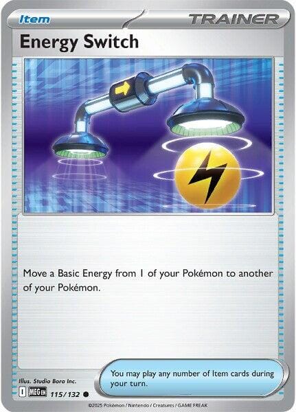 Energy Switch (115/132) [Mega Evolution: Base Set] Pokemon Single Pokémon  | Multizone: Comics And Games
