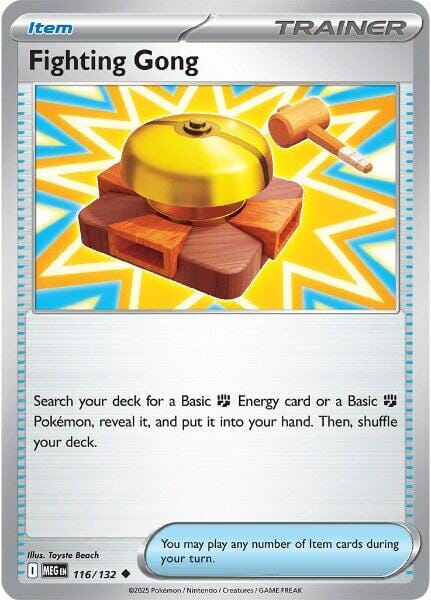 Fighting Gong (116/132) [Mega Evolution: Base Set] Pokemon Single Pokémon  | Multizone: Comics And Games