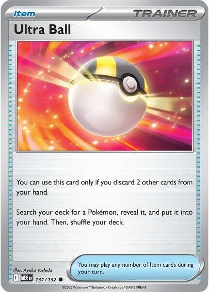 Ultra Ball (131/132) [Mega Evolution: Base Set] Pokemon Single Pokémon  | Multizone: Comics And Games