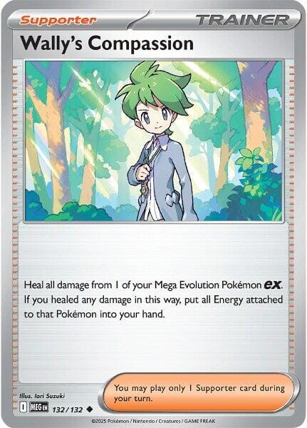 Wally's Compassion (132/132) [Mega Evolution: Base Set] Pokemon Single Pokémon  | Multizone: Comics And Games