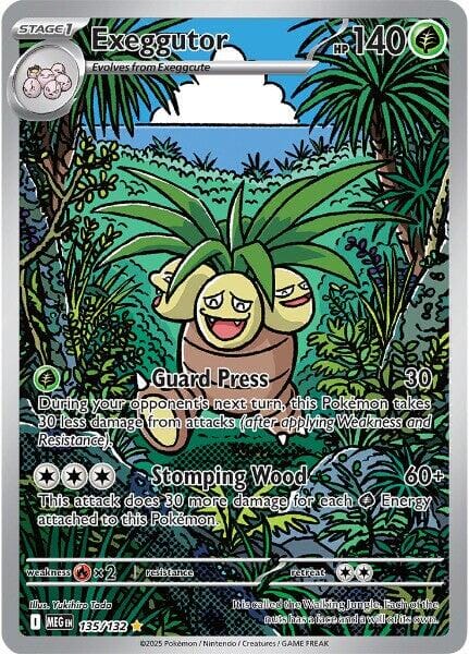 exeggutor (135/132) [Mega Evolution: Base Set] Pokemon Single Pokémon  | Multizone: Comics And Games