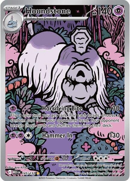 Houndstone (145/132) [Mega Evolution: Base Set] Pokemon Single Pokémon  | Multizone: Comics And Games