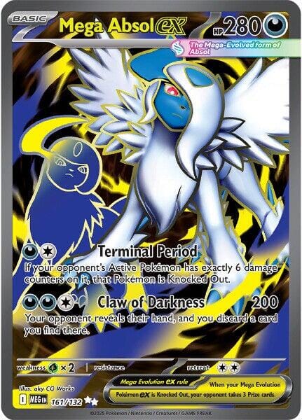 Mega Absol ex (161/132) [Mega Evolution: Base Set] Pokemon Single Pokémon  | Multizone: Comics And Games