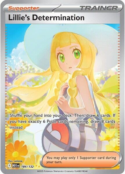 Lillie's Determination (184/132) [Mega Evolution: Base Set] Pokemon Single Pokémon  | Multizone: Comics And Games