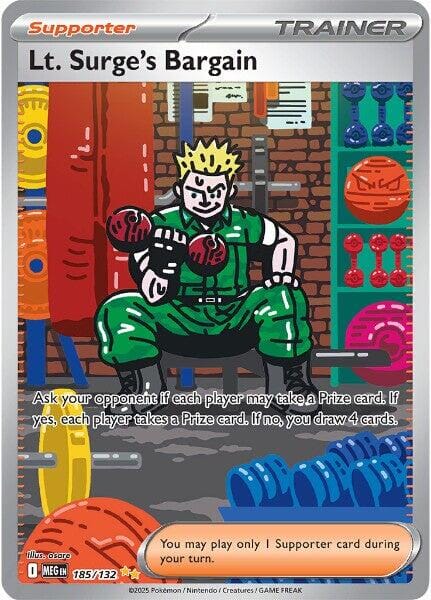 Lt. Surge's Bargain (185/132) [Mega Evolutions: Base Set] Pokemon Single Pokémon  | Multizone: Comics And Games