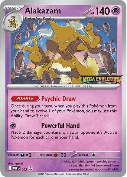 Alakazam (003) [Mega Evolution Promo] Pokemon Single Pokémon  | Multizone: Comics And Games