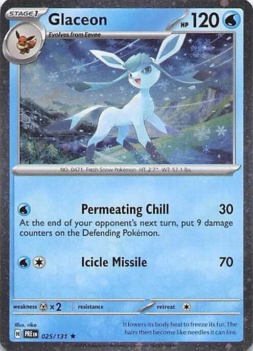 Glaceon (025/131) (Cosmos Holo) [Miscellaneous Cards] Pokemon Single Pokémon  | Multizone: Comics And Games
