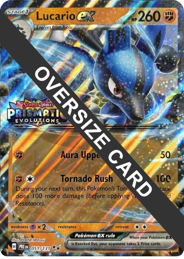 Lucario ex (051/131) (Prismatic Evolutions Stamp) [Scarlet & Violet: Prismatic Evolutions] Pokemon Single Pokémon  | Multizone: Comics And Games