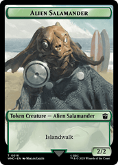 Alien // Alien Salamander Double-Sided Token [Doctor Who Tokens] MTG Single Magic: The Gathering  | Multizone: Comics And Games