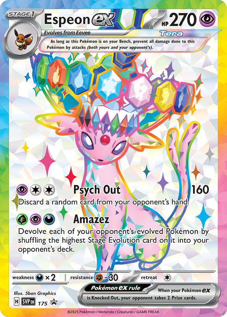 Espeon ex (SVP 175) [Scarlet & Violet: Black Star Promos] Pokemon Single Pokémon  | Multizone: Comics And Games