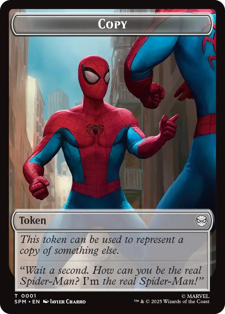 Copy // Human Citizen Double-Sided Token [Marvel's Spider-Man Tokens] MTG Single Magic: The Gathering  | Multizone: Comics And Games