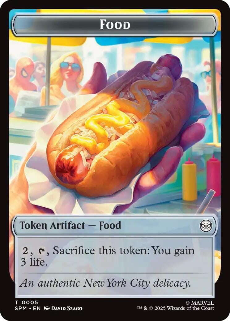 Food // Robot Double-Sided Token [Marvel's Spider-Man Tokens] MTG Single Magic: The Gathering  | Multizone: Comics And Games