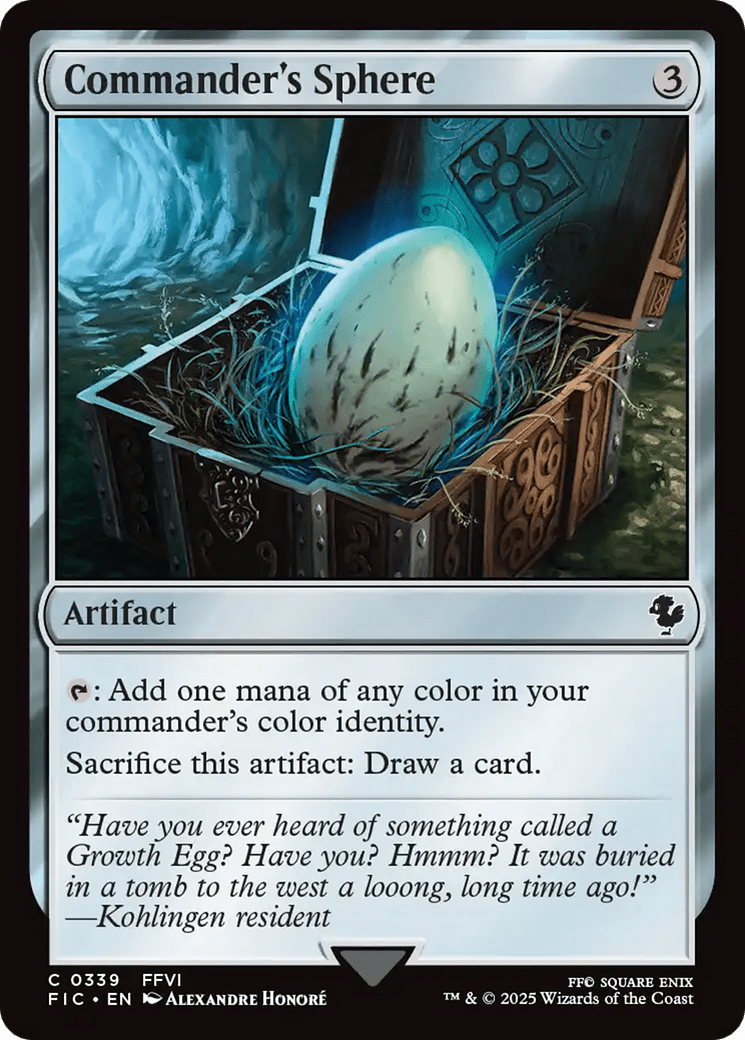 Commander's Sphere [FINAL FANTASY Commander] MTG Single Magic: The Gathering  | Multizone: Comics And Games