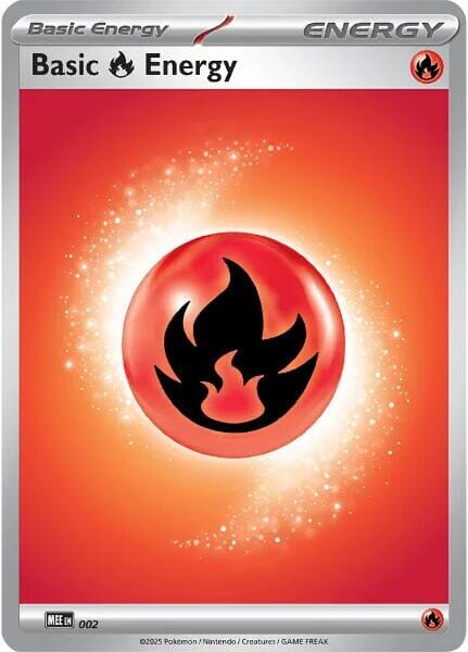 Basic Fire Energy - 002 [Mega Evolution Energies] Pokemon Single Pokémon  | Multizone: Comics And Games