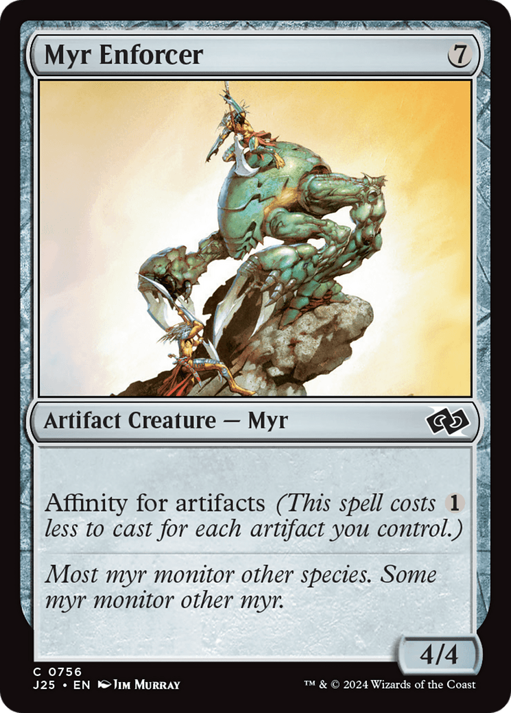 Myr Enforcer [Foundations Jumpstart] MTG Single Magic: The Gathering  | Multizone: Comics And Games