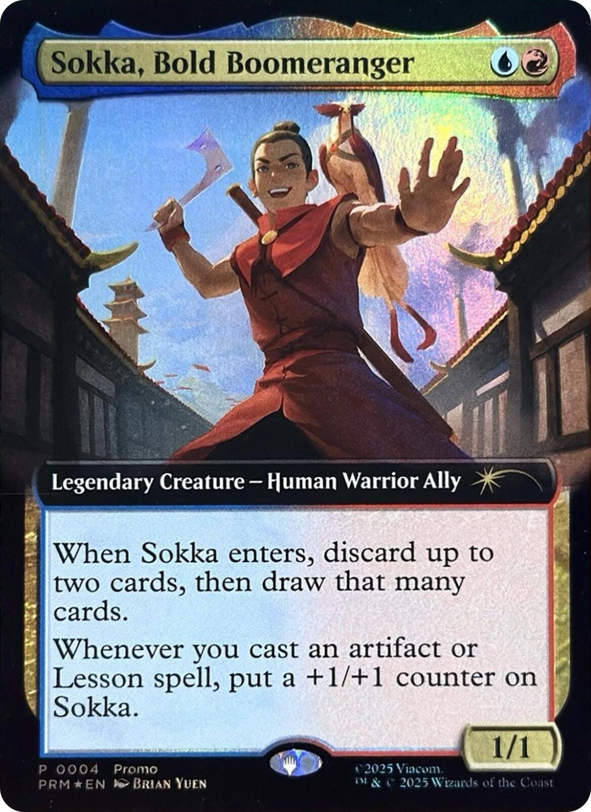 Sokka, Bold Boomeranger (Extended Art) [Media Promos] MTG Single Magic: The Gathering  | Multizone: Comics And Games