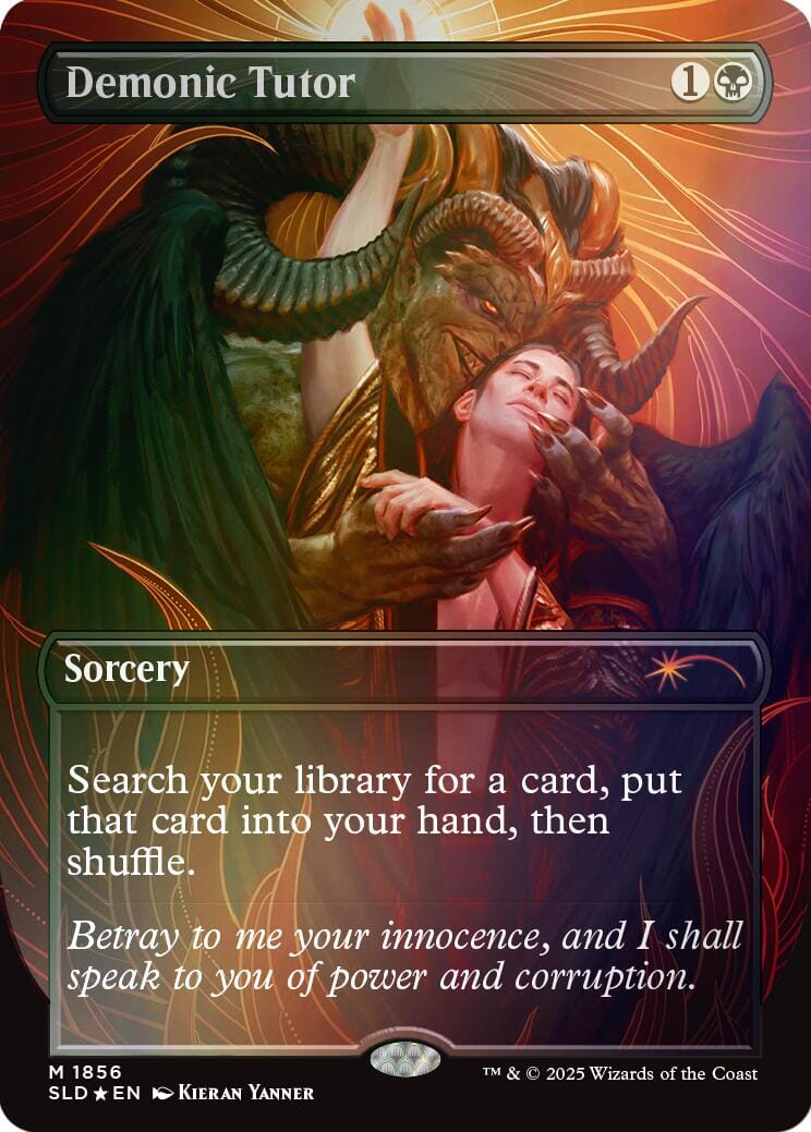 Demonic Tutor (Rainbow Foil) [Secret Lair Drop Series] MTG Single Magic: The Gathering  | Multizone: Comics And Games