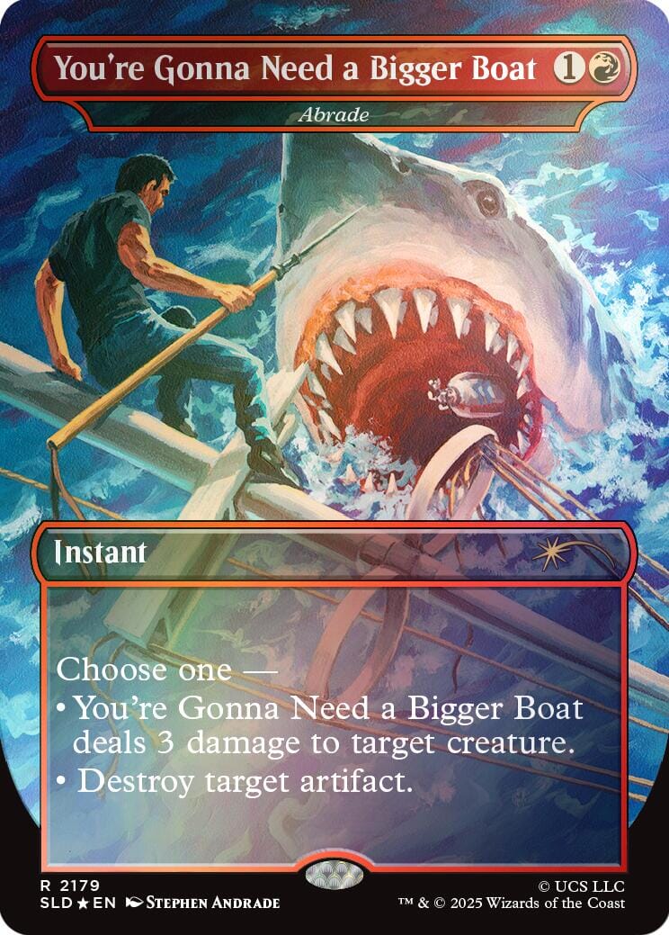 You're Gonna Need a Bigger Boat - Abrade (Rainbow Foil) [Secret Lair Drop Series] MTG Single Magic: The Gathering  | Multizone: Comics And Games
