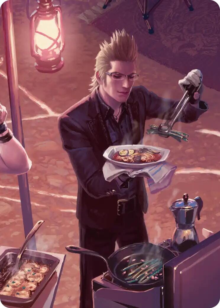 Campsite Cuisine Scene Art Card [FINAL FANTASY Art Series] MTG Single Magic: The Gathering  | Multizone: Comics And Games