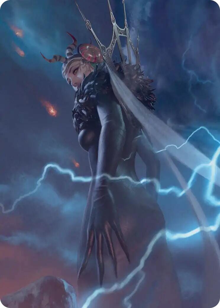 Edea, Possessed Sorceress Scene Art Card [FINAL FANTASY Art Series] MTG Single Magic: The Gathering  | Multizone: Comics And Games