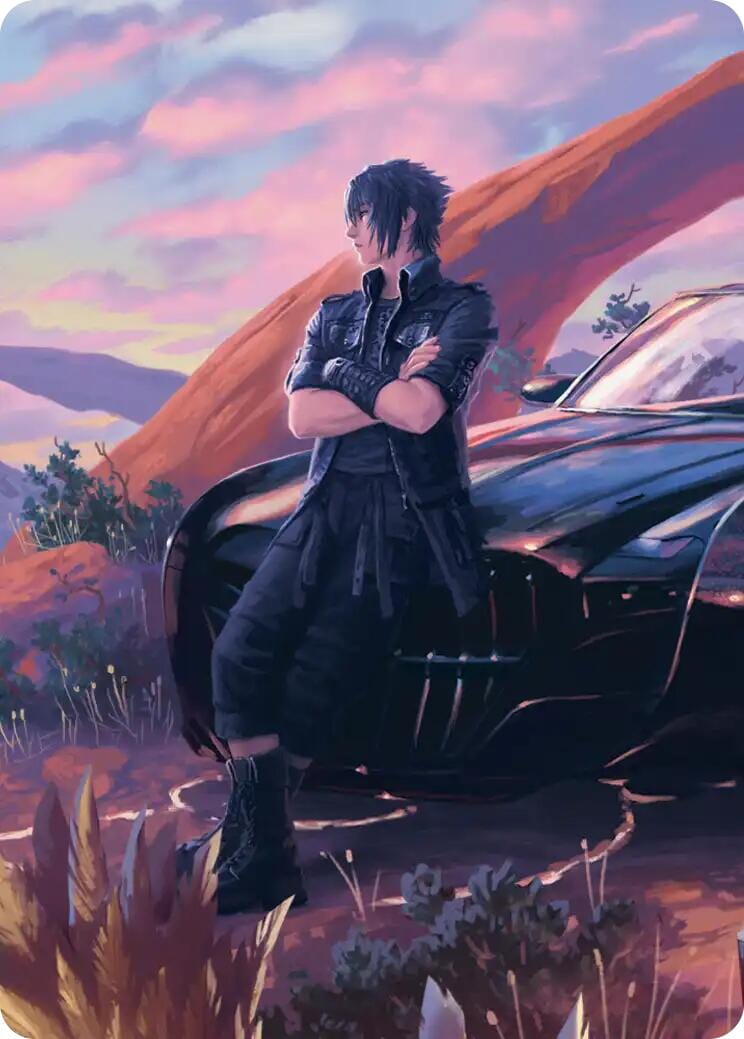 Noctis, Heir Apparent Scene Art Card [FINAL FANTASY Art Series] MTG Single Magic: The Gathering  | Multizone: Comics And Games