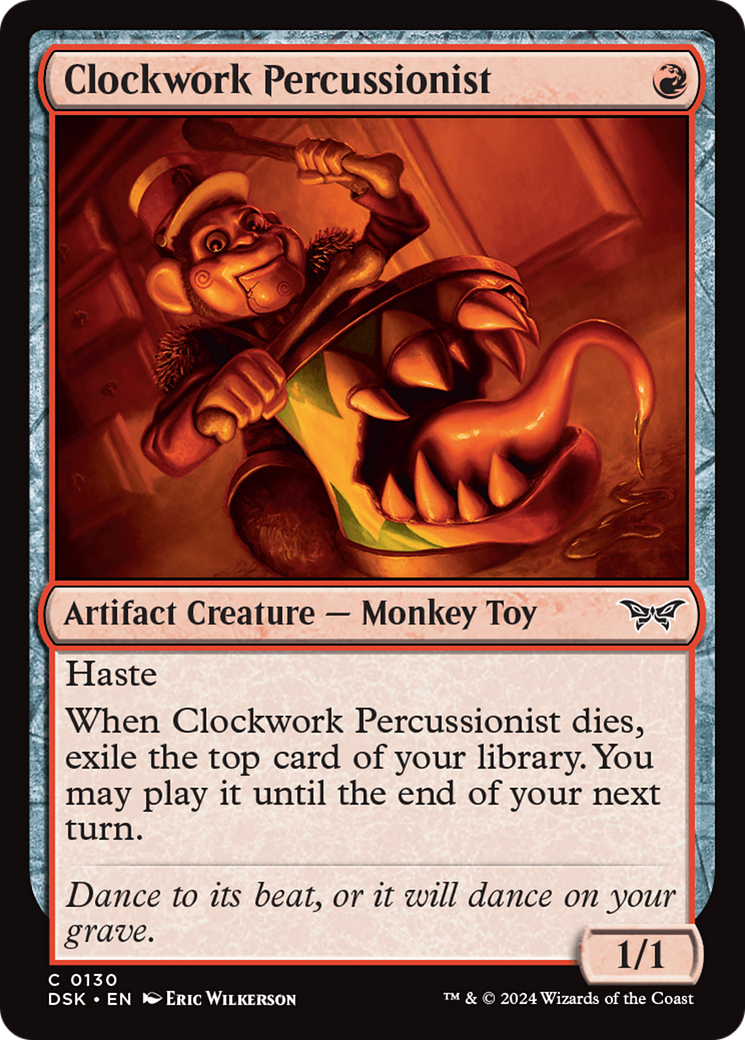 Clockwork Percussionist (0130) [Duskmourn: House of Horror] | Multizone: Comics And Games