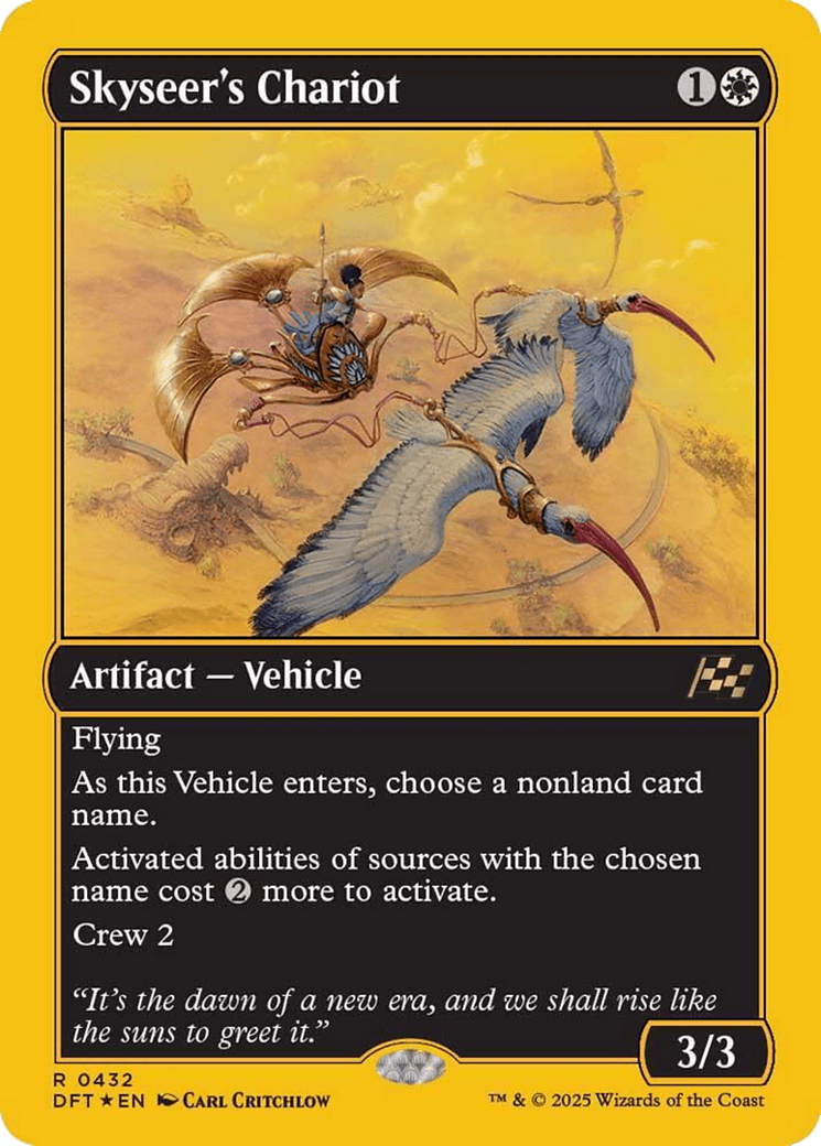 Skyseer's Chariot (First-Place Foil) [Aetherdrift] MTG Single Magic: The Gathering  | Multizone: Comics And Games