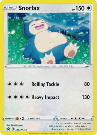 Snorlax (SWSH032) [Sword & Shield: Black Star Promos] Pokemon Single Pokémon  | Multizone: Comics And Games