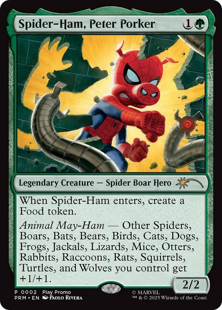 Spider-Ham, Peter Porker [Wizards Play Network 2025] MTG Single Magic: The Gathering  | Multizone: Comics And Games