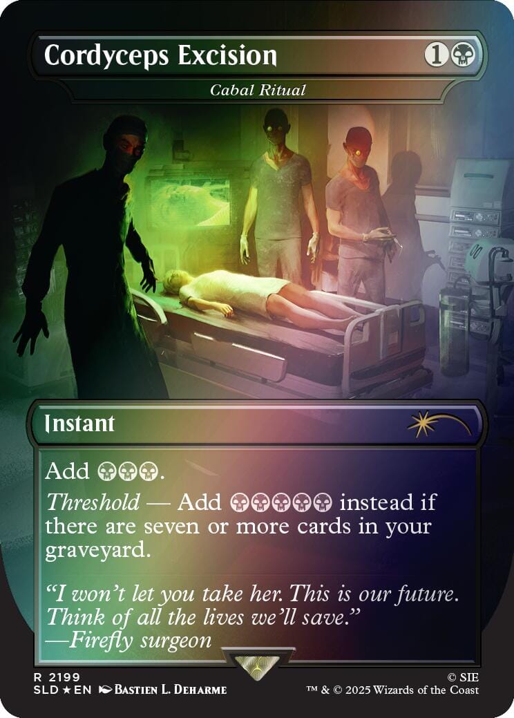 Cordyceps Excision - Cabal Ritual (Rainbow Foil) [Secret Lair Drop Series] MTG Single Magic: The Gathering  | Multizone: Comics And Games