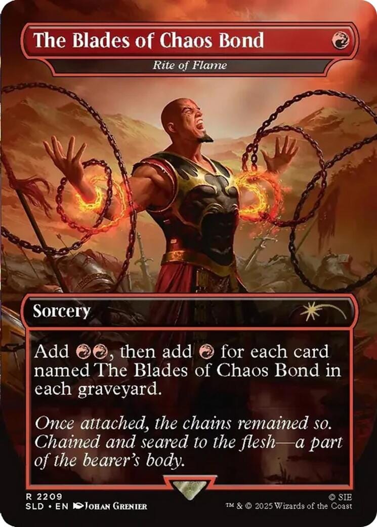 The Blades of Chaos Bond - Rite of Flame [Secret Lair Drop Series] MTG Single Magic: The Gathering  | Multizone: Comics And Games