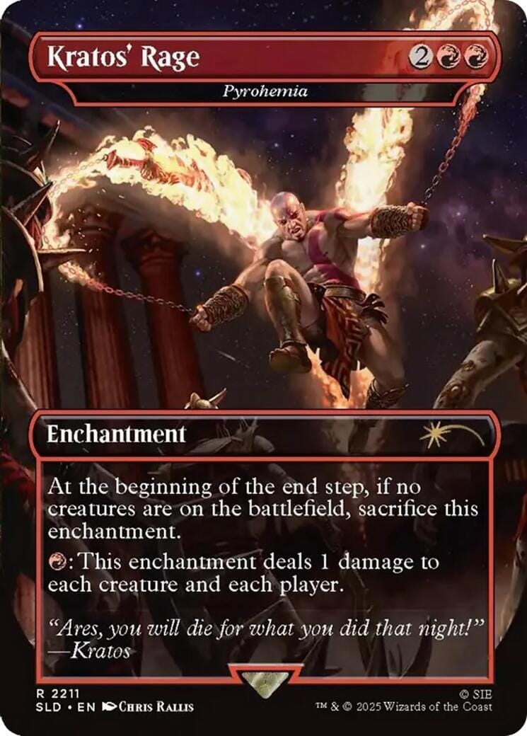 Kratos' Rage - Pyrohemia [Secret Lair Drop Series] MTG Single Magic: The Gathering  | Multizone: Comics And Games