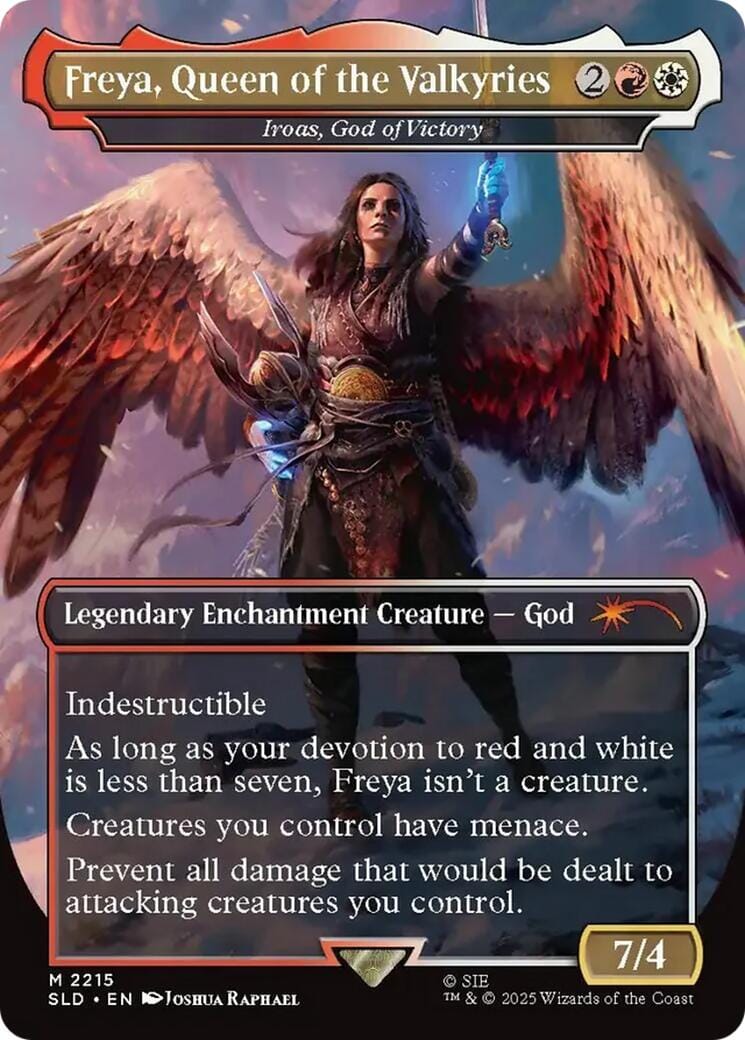 Freya, Queen of the Valkyries - Iroas, God of Victory [Secret Lair Drop Series] MTG Single Magic: The Gathering  | Multizone: Comics And Games
