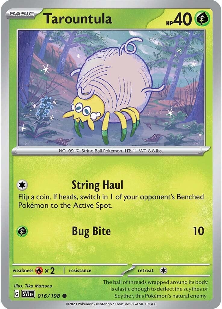 Tarountula (016/198) [Scarlet & Violet: Base Set] Pokemon Single Pokémon  | Multizone: Comics And Games