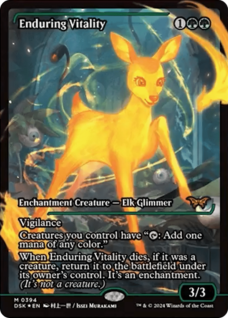 Enduring Vitality (Japan Showcase) [Duskmourn: House of Horror] MTG Single Magic: The Gathering  | Multizone: Comics And Games