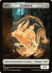 Horror // Glimmer Double-Sided Token [Duskmourn: House of Horror Tokens] MTG Single Magic: The Gathering  | Multizone: Comics And Games