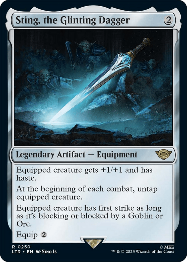 Sting, the Glinting Dagger [The Lord of the Rings: Tales of Middle-Earth] MTG Single Magic: The Gathering  | Multizone: Comics And Games