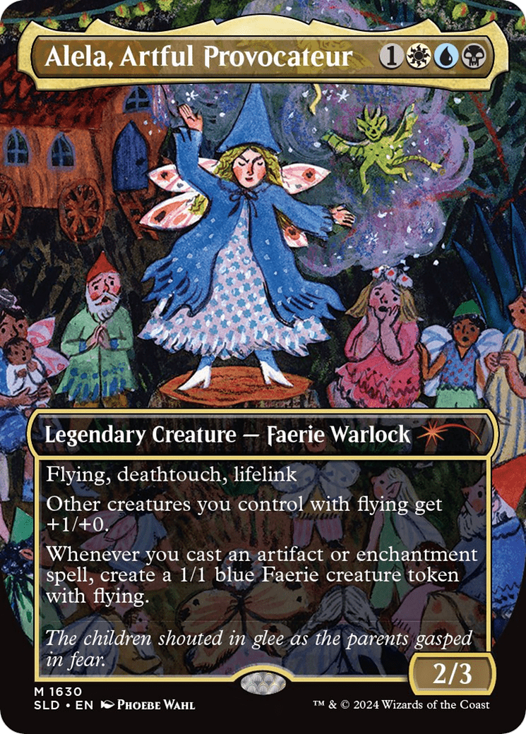 Alela, Artful Provocateur (1630) (Rainbow Foil) [Secret Lair Drop Series] MTG Single Magic: The Gathering  | Multizone: Comics And Games
