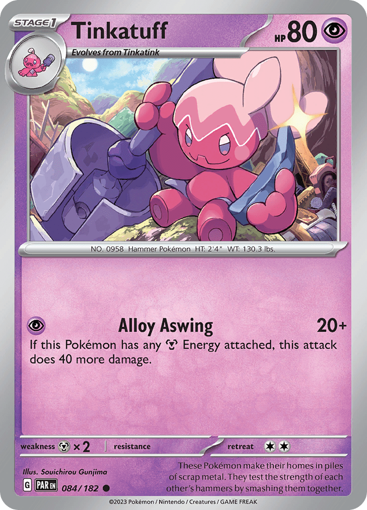 Tinkatuff (084/182) [Scarlet & Violet: Paradox Rift] Pokemon Single Pokémon  | Multizone: Comics And Games