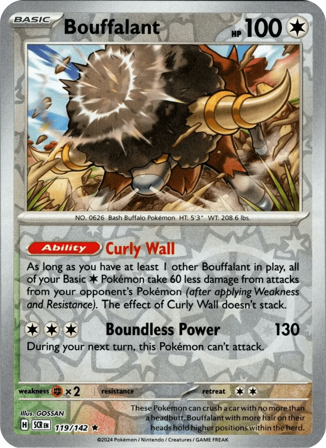 Bouffalant (119/142) [Scarlet & Violet: Stellar Crown] Pokemon Single Pokémon  | Multizone: Comics And Games
