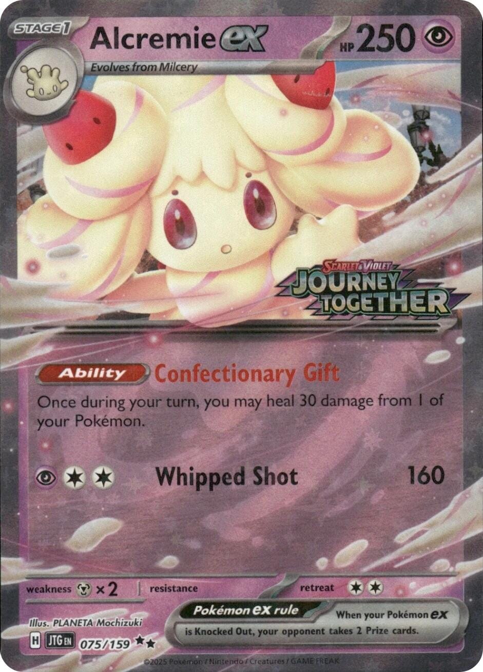 Alcremie ex (075/159) (Journey Together Stamped) [Miscellaneous Cards] Pokemon Single Pokémon  | Multizone: Comics And Games