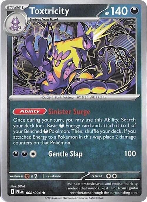 Toxtricity (068/094) [Mega Evolution: Phantasmal Flames] Pokemon Single Pokémon  | Multizone: Comics And Games