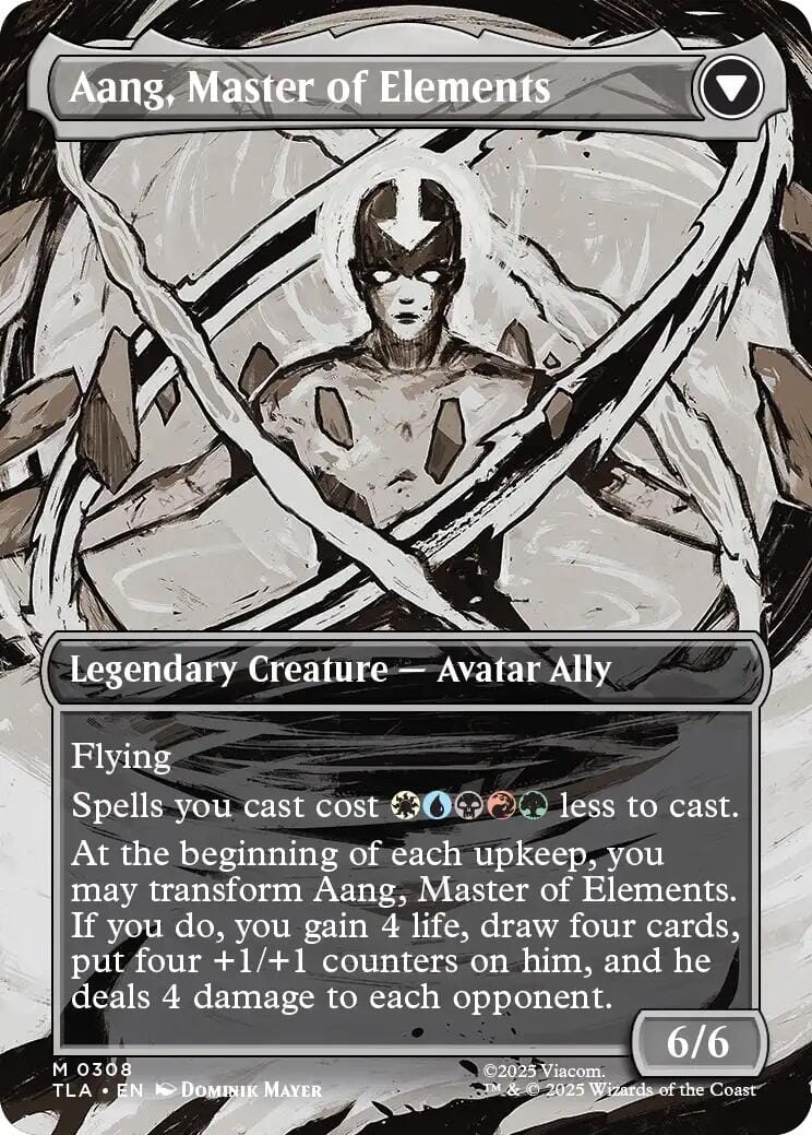 Avatar Aang (Borderless) [Avatar: The Last Airbender] MTG Single Magic: The Gathering  | Multizone: Comics And Games